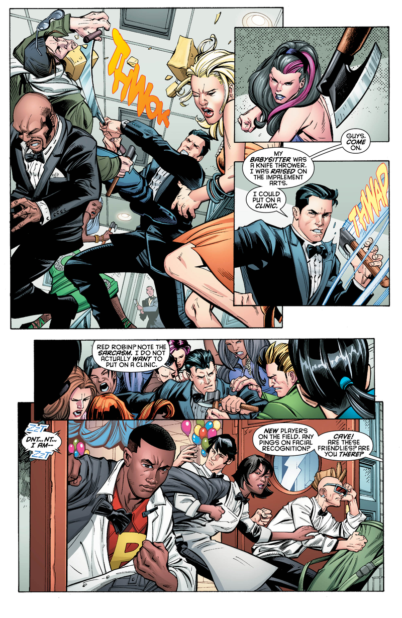 Illustration for article titled Exclusive DC preview: Batman And Robin Eternal #4 invites Bruce Wayne to a deadly dinner